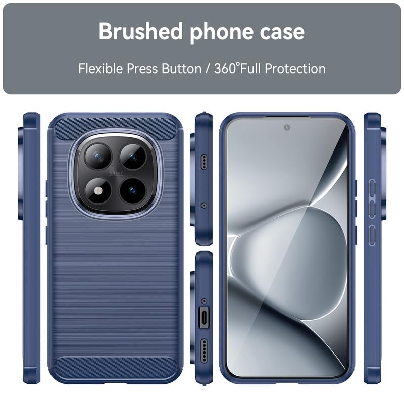 Image of Basic Case for Xiaomi Redmi Note 15 Pro Plus 5G (Carbon Fibre Blue)