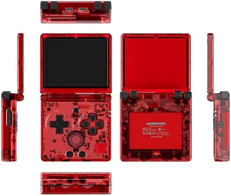 RG35XXSP Console di gioco portatile RG35XX SP Clamshell Retro Console di gioco con scheda TF 64G Giochi precaricati 5532 Console di gioco portatile con schermo da 3,5 pollici Batteria 3300mAh 5G WiFi