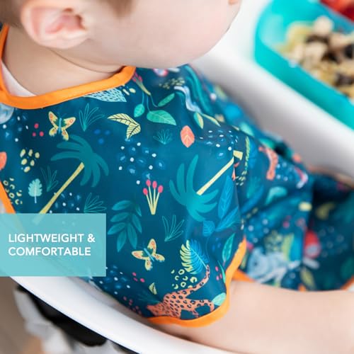 Bumkins Bibs - Toddler Bibs, Waterproof, Large for 1-3 Years, Short Sleeve4