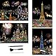 ShipeeKin 4X Kratzbilder, 290x210 MM Sehenswürdigkeiten Wandbild, Beschichtete Bunte Kratzpapier mit Werkzeug Set (Fireworks City)
