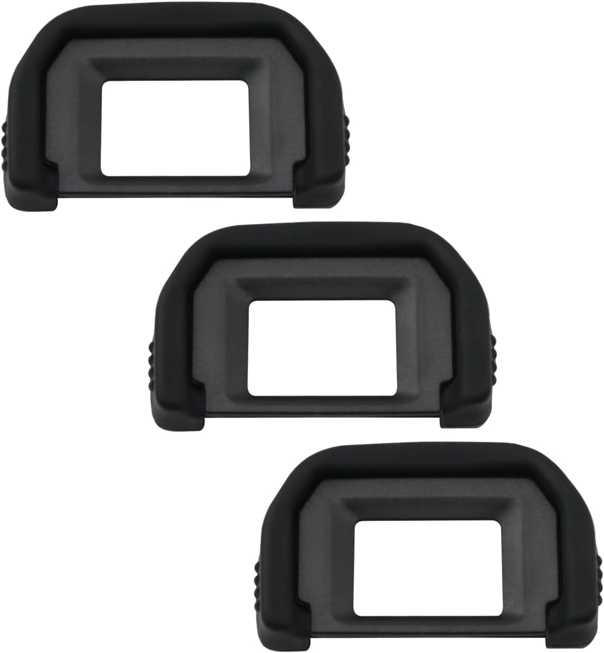 3PCS EF Viewfinder Protective Cover Rubber Camera Eyepiece Hood for Digital SLR Camera Accessories EOS 300D 350D 400D 450D 500D 550D Black