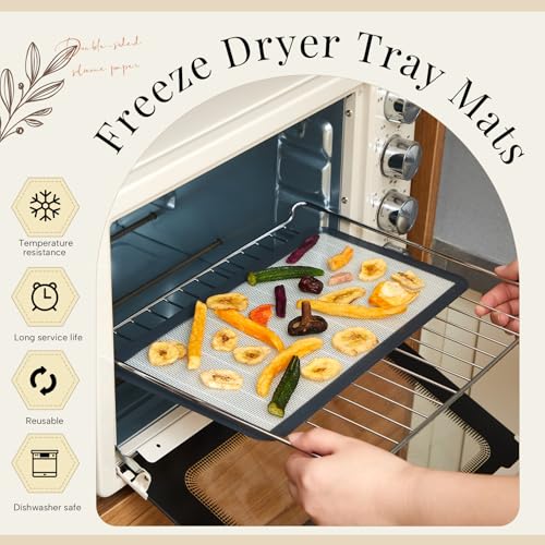 Image of 4 Pcs Silicone Baking Mats Bulk Compatible with Harvest Right Freeze Dryer