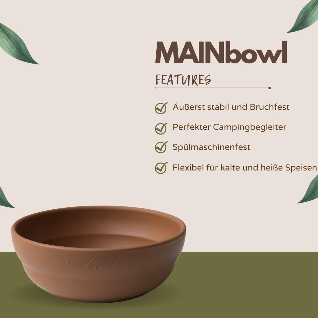 reMAIN Unzerbrechliche Schüsseln 4er Set (450 ml) – BPA-frei, spülmaschinenfest – Ideal für Kinder, Camping & Outdoor – Bruchfeste Bowls aus recyceltem Kunststoff (Made in Germany) (Gemischt)