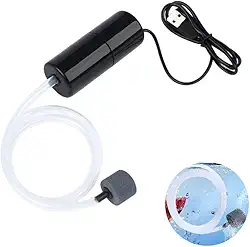 Bomba De Oxigênio Potente Portátil Usb Para Aquário Peixes Camarão