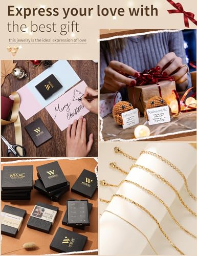 Gold Ankle Bracelets for Women 14k Gold Waterproof Layered Link Chain Anklets Set Jewelry Gift Adjustable Size