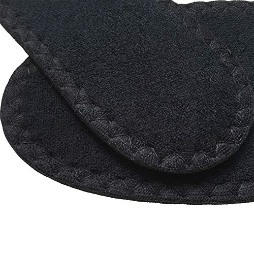 Happystep Terry Insoles, Barefoot Shoe Inserts, Washable and Reusable, 2 Pairs of Black (Women Size 8)