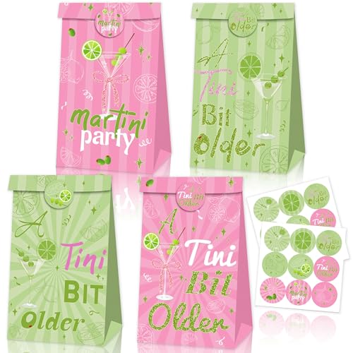 Sacs cadeaux Martini pour enterrement de vie de jeune fille et bar à cocktails chic