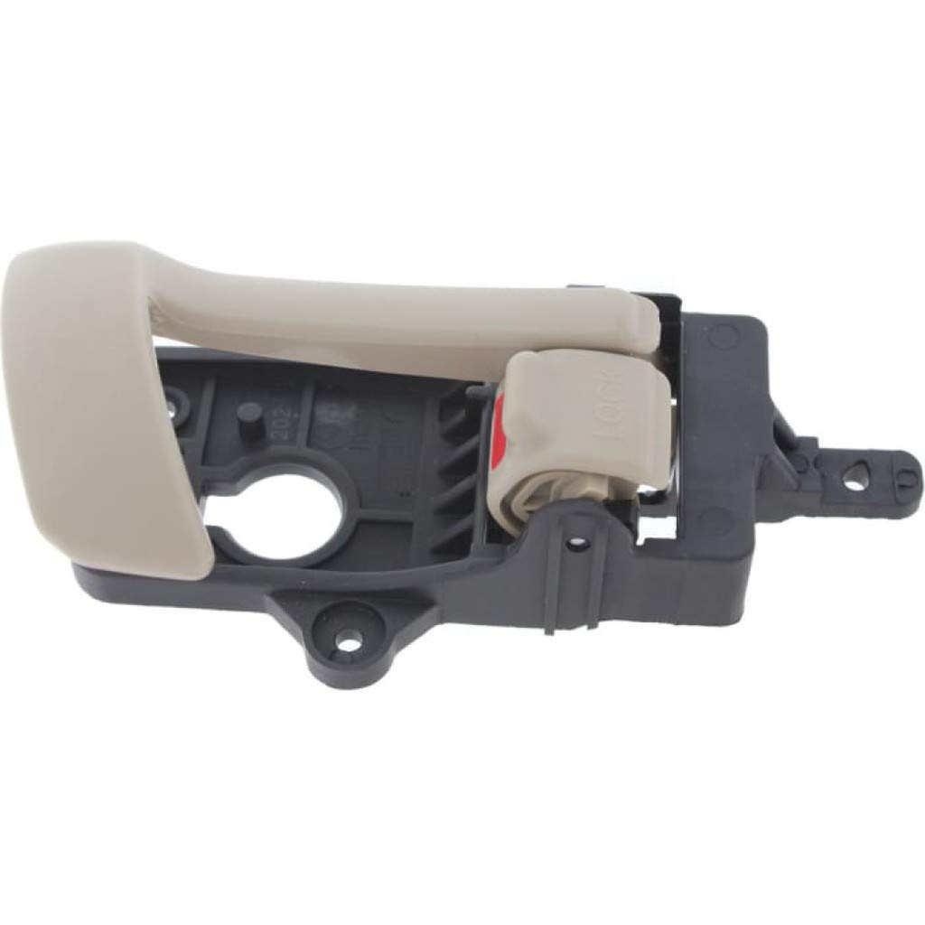 KarParts360 for Hyundai Santa Fe 2007-2012 Interior Door Handle Front OR Rear, Passenger Side Beige | with Door Lock Button| Trim:All Submodels