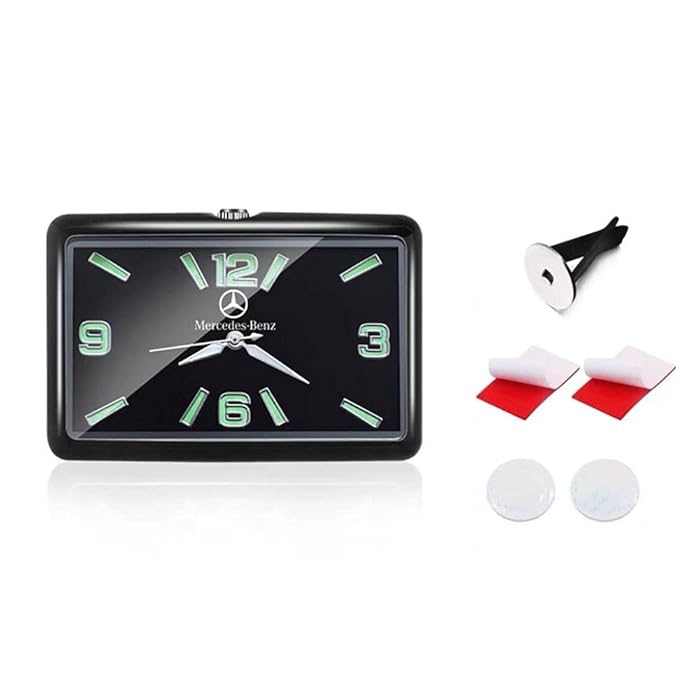 Buy ASIALI Car Dashboard Clock Cars Mini Auto Clock Car Clock Refit Interior Luminous Quartz