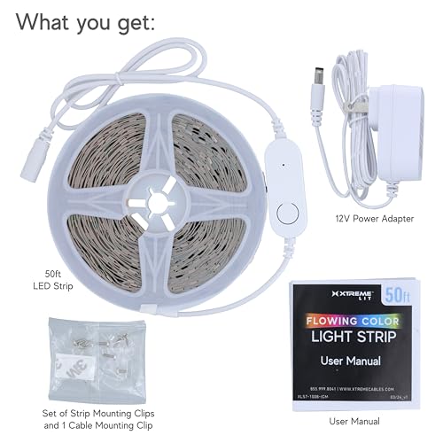 TIRA DE LED RGB+IC DE 50 PIES CON CONTROL BLUETOOTH miniatura 2