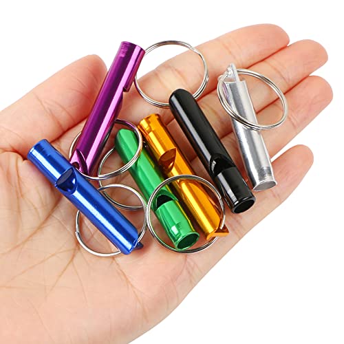 6-pcs-Emergency-Whistle-with-Key-Chain-Aluminum-Extra-Loud-Safety-Survival-Whistle-Keychain-for-Outdoor-Sports-Camping-Hiking-Boating-Hunting-6-Colors