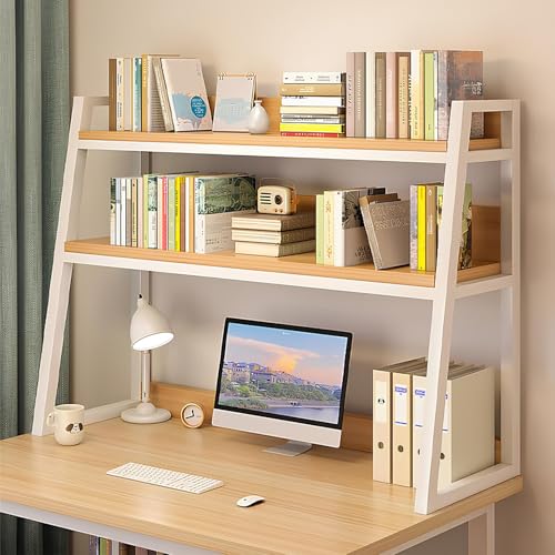 SXZenSpace Étagère de Bureau à 2 Niveaux, Partie supérieure Uniquement, idéale pour Les dortoirs étudiants, Les Bureaux informatiques et Les Chambres...