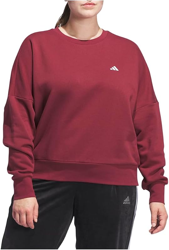 buzo adidas Essentials Small Logo Feel Cozy talla extra Training Tops informales - Mujer - Rojo