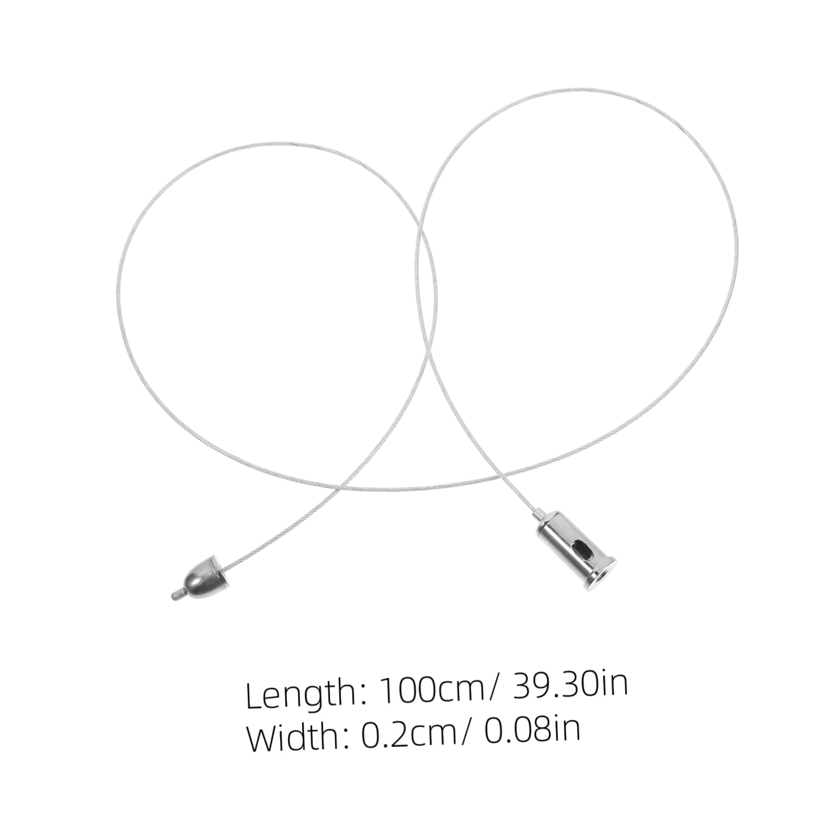 OSALADI Practical DIY Pendant Lamp Steel Wire 4pcs Hanging Wire Ropes 1m Panel Lights Advertising Signs