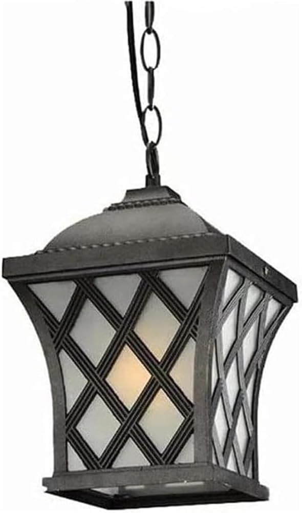 WEYIMVTO Outdoor Pendant Lights, Farmhouse Exterior IP65 Waterproof Hanging Lantern Light Glass