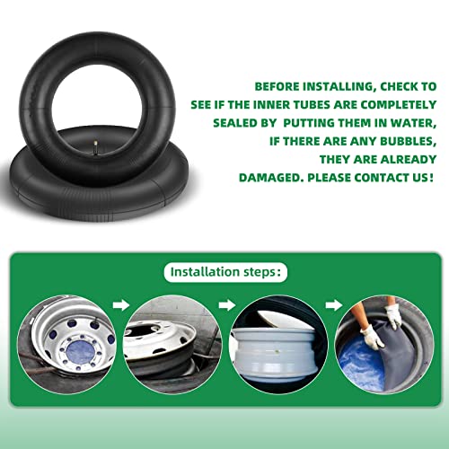 Laxeem 2Pack 20X8.00-8, 20X10-8 Replacement Inner Tube With Tr13 Straight Valve Stem For Golf Cart Mower Tractor Garden Trailer And More #TOP4