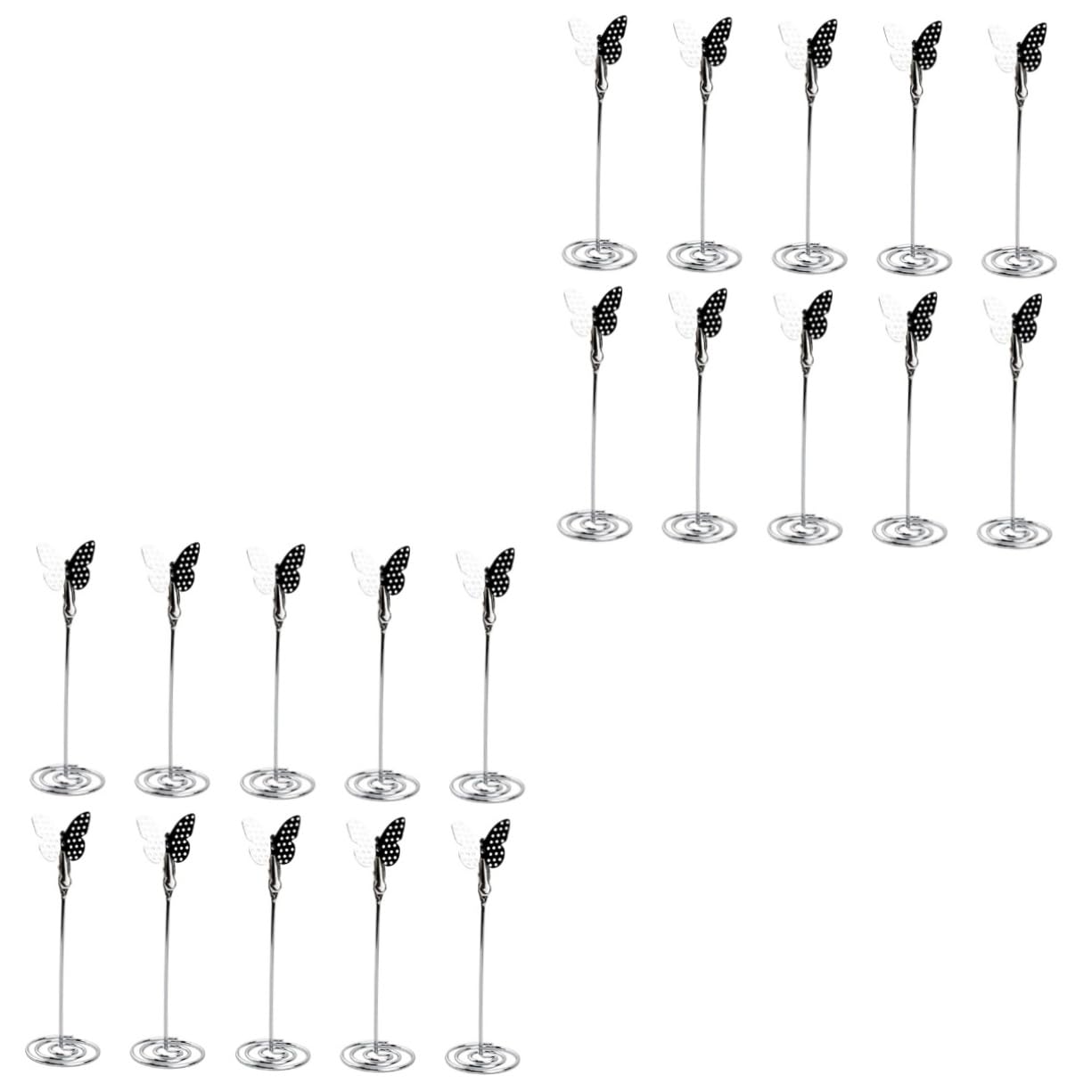 BESTonZON 20pièces Supports De Carte De Table Forme De Porte-nom Métallique Pour Mariage Et Fête Décorations De Table Élégantes Et Pratiques