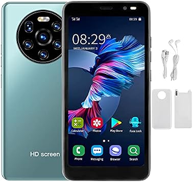 Dual Card Dual Standby Phone, 500W+200W Pixel Camera 1GB+8GB 3G Smartphone, Home for Woman Gift Man for Android 6.0
