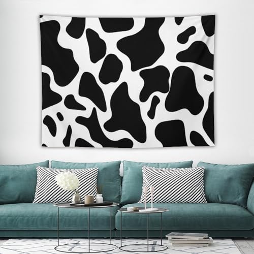 Tapisserie murale vache pour esthétique chambre et dortoir cosy