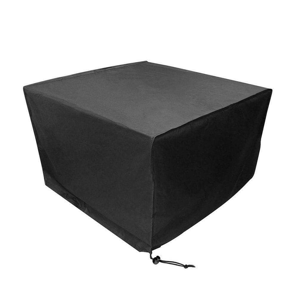 Waterproof Square Garden Table Cover 125x125x74 cm – Heavy Duty Patio Furniture Protector for 4–8 Seater Sets – Breathable 210D Oxford Fabric with Drawstring – by SpeedwellStar
