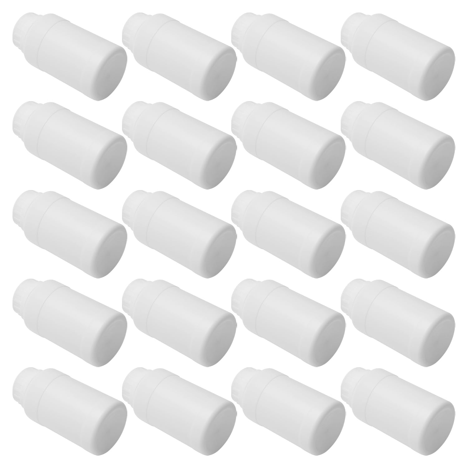 Othmro 20 botellas de plástico de 250 ml, botella de reactivo químico de laboratorio, longitud de 119 mm de ancho, botella de reactivo de laboratorio, contenedor de almacenamiento de líquido de