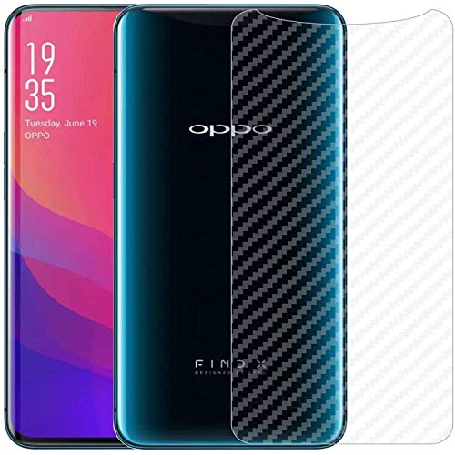 Image of Compatible with Oppo Find X Back Screen Protective Film Carbon Fiber Skin Transparent Screen Guard Sticker