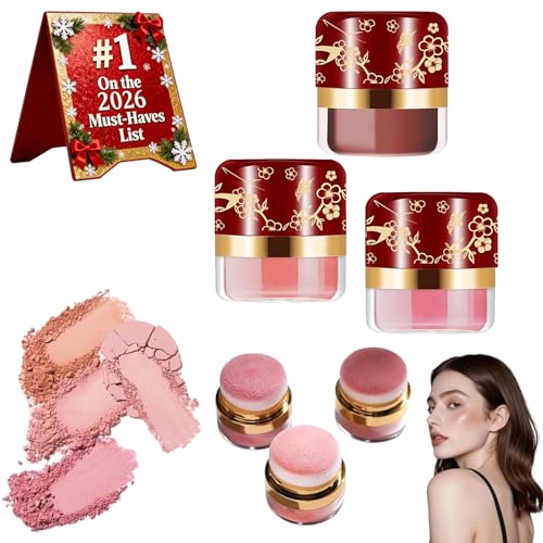 Powder Blush 3 Boxes, Face Blushes Makeup for Cheeks, 3