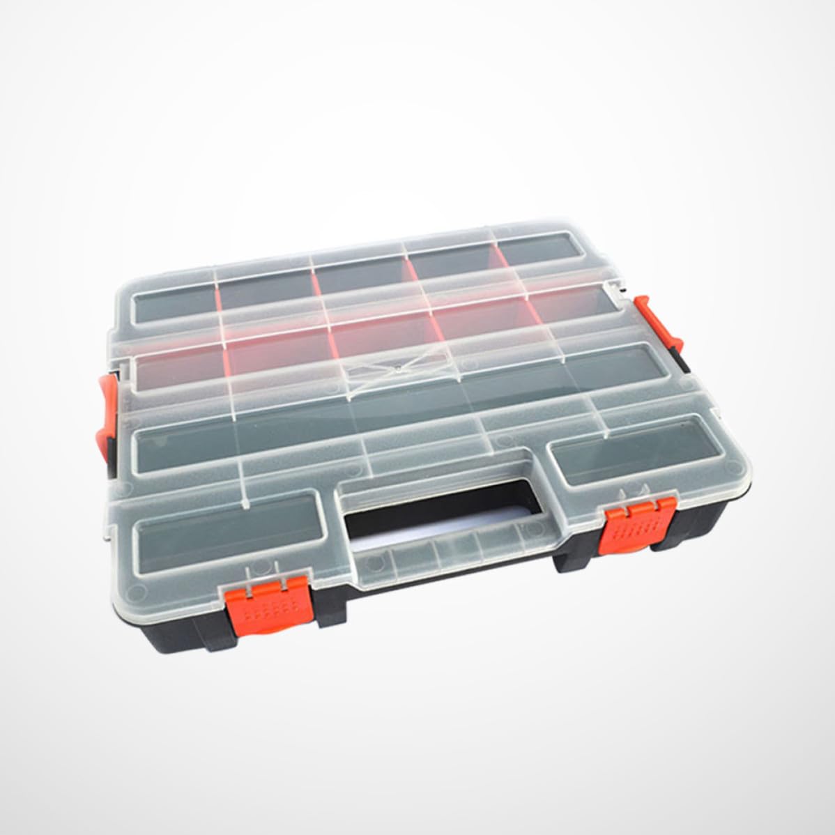 EXCEART Caja de Componentes Electrónicos Portátil Tapa y Divisores PP