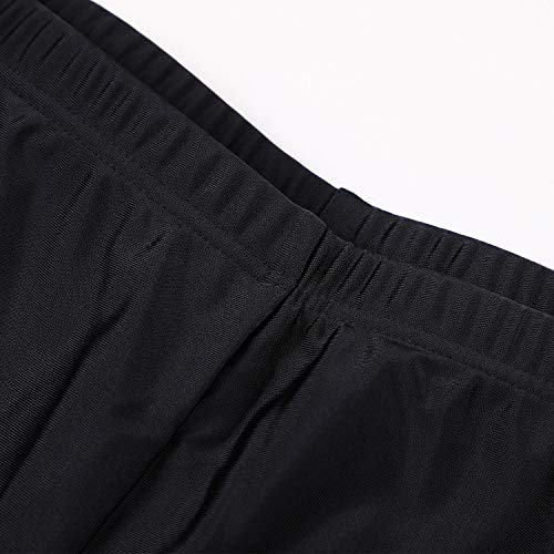 Charmo Womens Long Swimming Board Shorts Boyleg Swim Jammer Swimsuit Bottom - Solid Black - L - Image 6