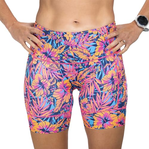 Zoot Women’s LTD 6-Inch Triathlon Shorts, Endurance Cycle Padded Shorts