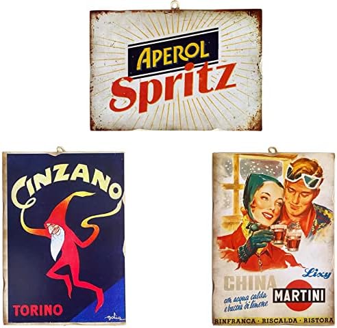 KUSTOM ART 3 Quadri Serie Pubblicità Vintage da Collezione o da A...