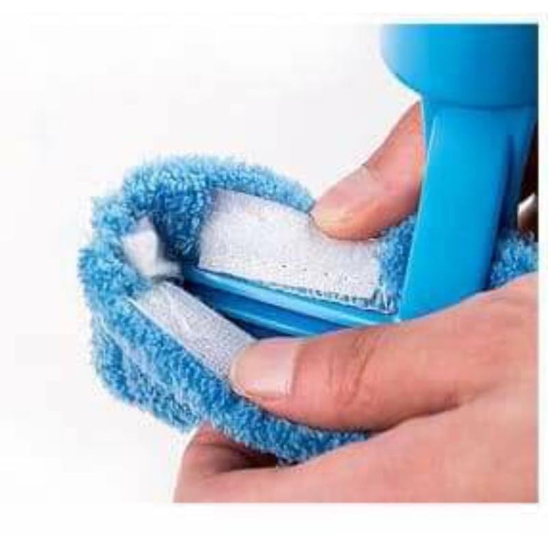 FYCAN 3 in 1 Window Glass Cleaning Wiper with Sponge Foam & Water Spray for Car Window, Mirror, Glass, Floor, Stove with Spray, Cleaning Cloth 3