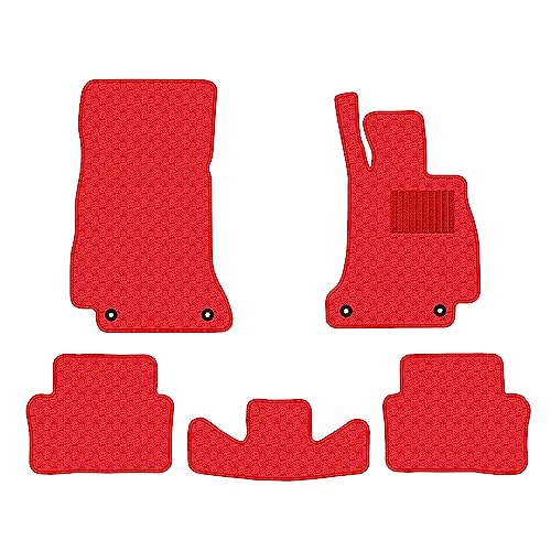 Aviles ベンツ 互換品 Eクラス W213 フロアマット【16色から選択】(01:右ハンドル, 16:ドット×レッド)