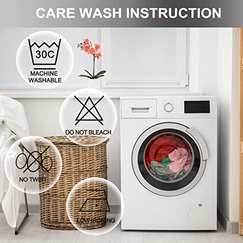 Jes&Medis Linen Cotton Print Square Decorative Throw Pillow Case Cushion Cover For Bed Couch Car 18 X 18 Inches #TOP4