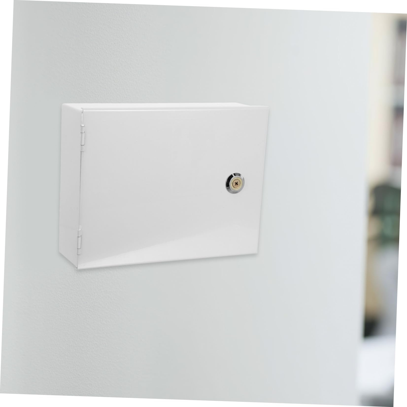 Caja de Seguridad con Leva de Hierro de Color Claro para Montaje en Pared