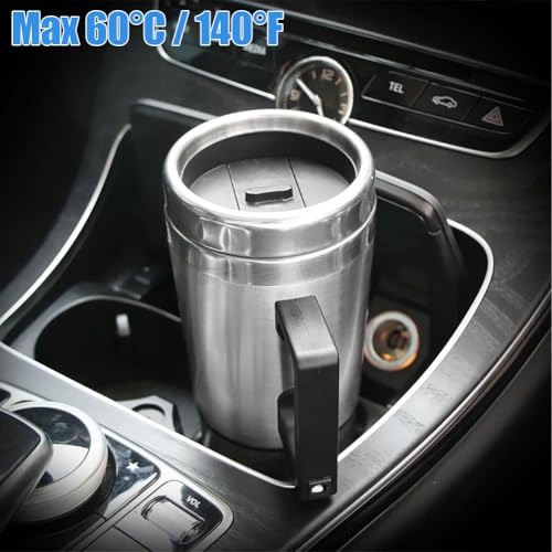 Tetera eléctrica portátil de acero inoxidable 12V para auto miniatura 2