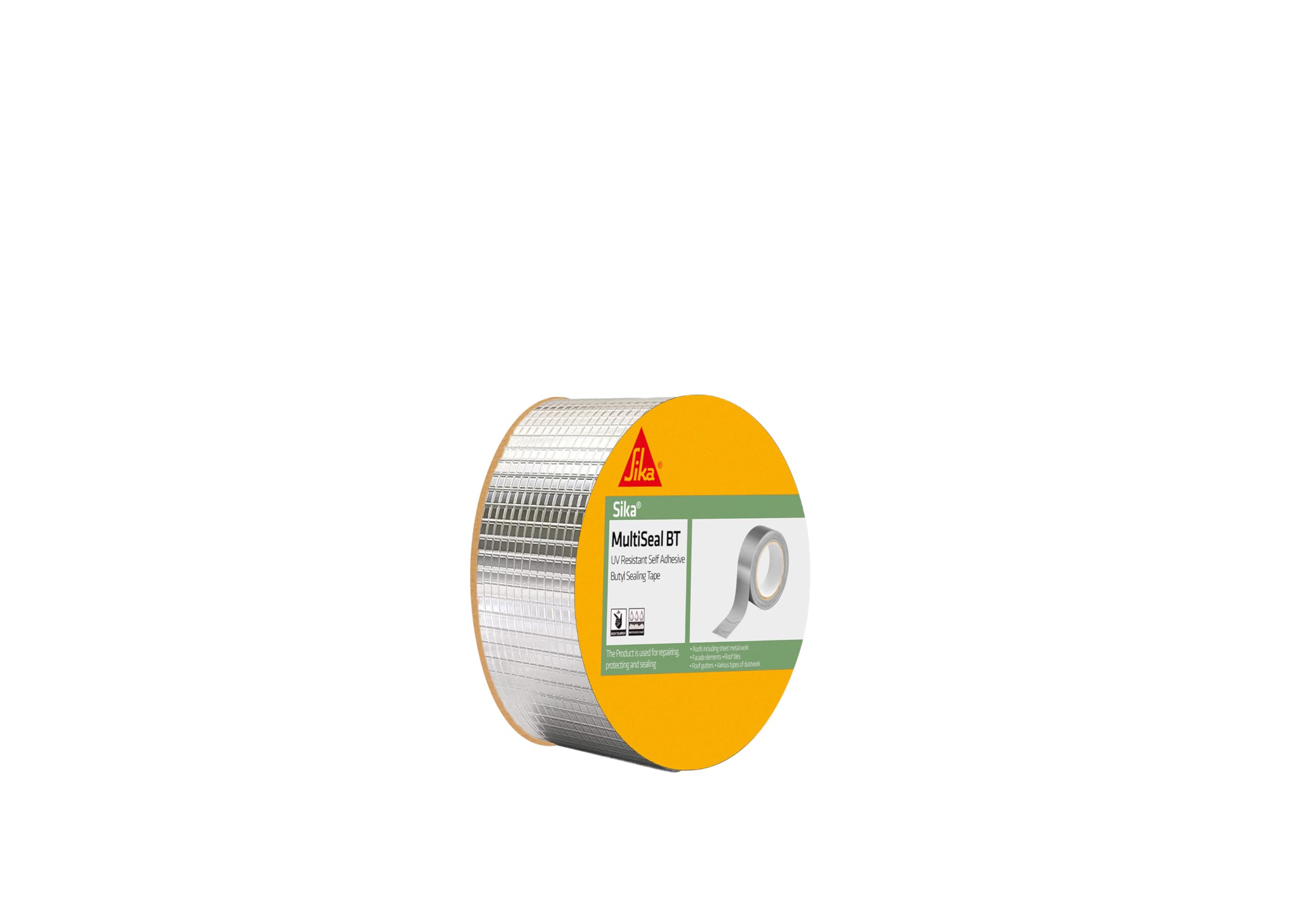 SIKA – Butyl waterproofing tape MultiSeal BT – Weatherproof – Seals out water and draughts – Rubber tape for pipe cracks – 5 cm x 5 m – Silver-image-5
