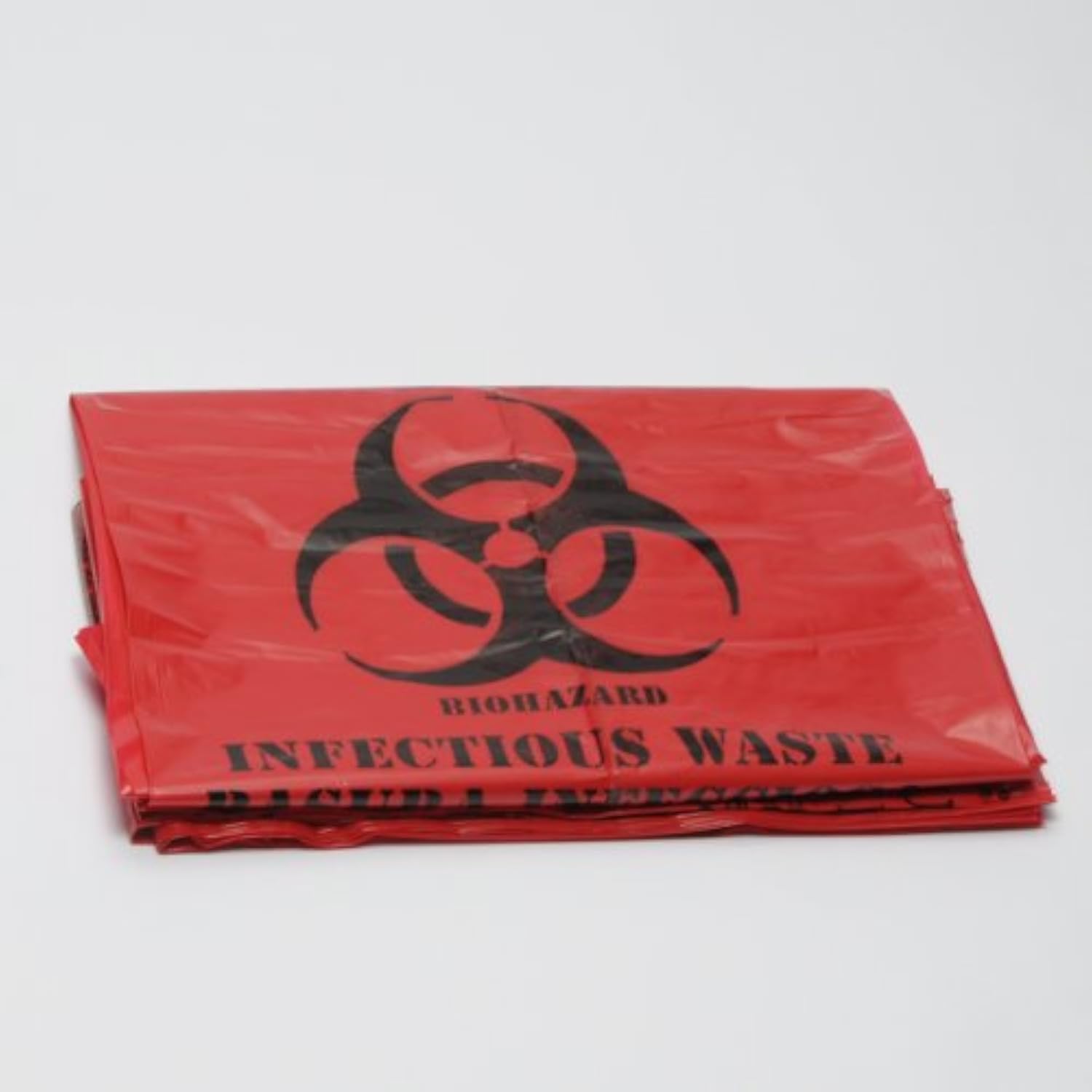 MFASCO Biohazard Bags 24x24 Inches - Red Medical Waste Bags - 8-Gallon Capacity Each - Tear & Impact Resistant, Resealable Packaging - With Bright Red Color and Biohazard Symbol - 10 Bags per Pack