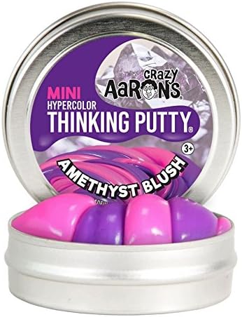 Amethyst Blush Mini Heat Sensitive Hypercolor - Crazy Aaron's Thinking Putty (Small Tin)