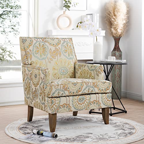 Sillón tapizado plegable Amarillo miniatura 3