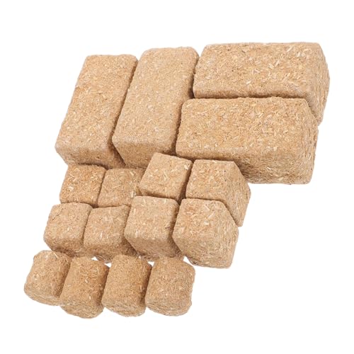 Petites meules de foin miniatures en bois léger Mikinona aux détails réalistes