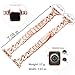 Kolgios 38/40/41mm Rosegold Women Cool Chain SmartWatch Bands Compatible for Apple Watch Series 9/8/7/6/SE/5 Stylish Replacement Adjustable Bracelet for Iwatch 9/8/7 Gift for her