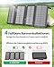 A ADDTOP Solar Power Bank - 25000 mAh Solar PowerBank mit 4 Solarpanels - 3.0A Schnelllade Ladegerät Tragbare Akkupack Externe Handyakkus mit 3 Ausgangs für Smartphone Tablet