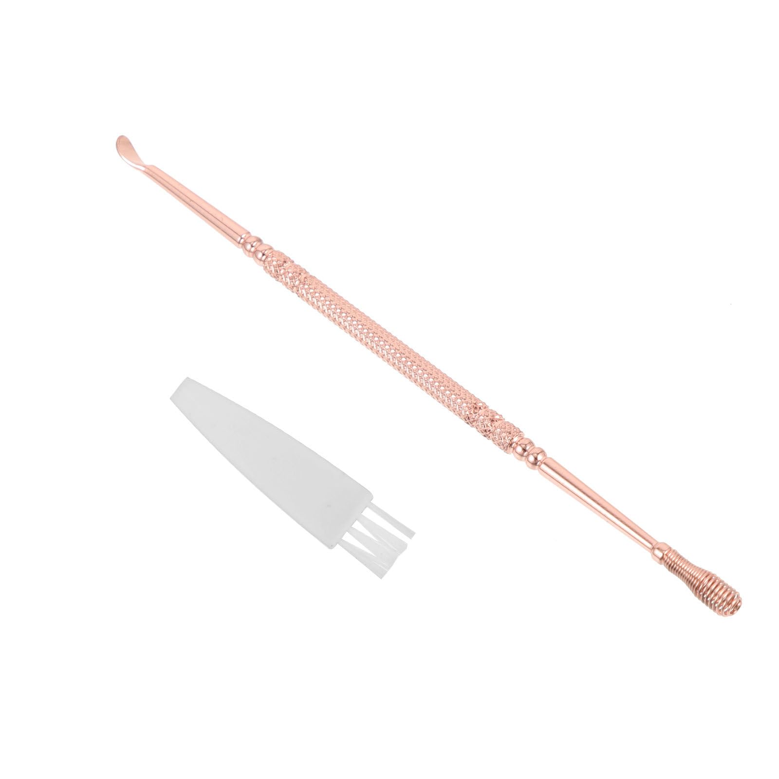 Stainless Steel Ear Cleaner and Earwax Removal Tool Rose Gold Compact Dual Use Earwax Accessory for Daily and