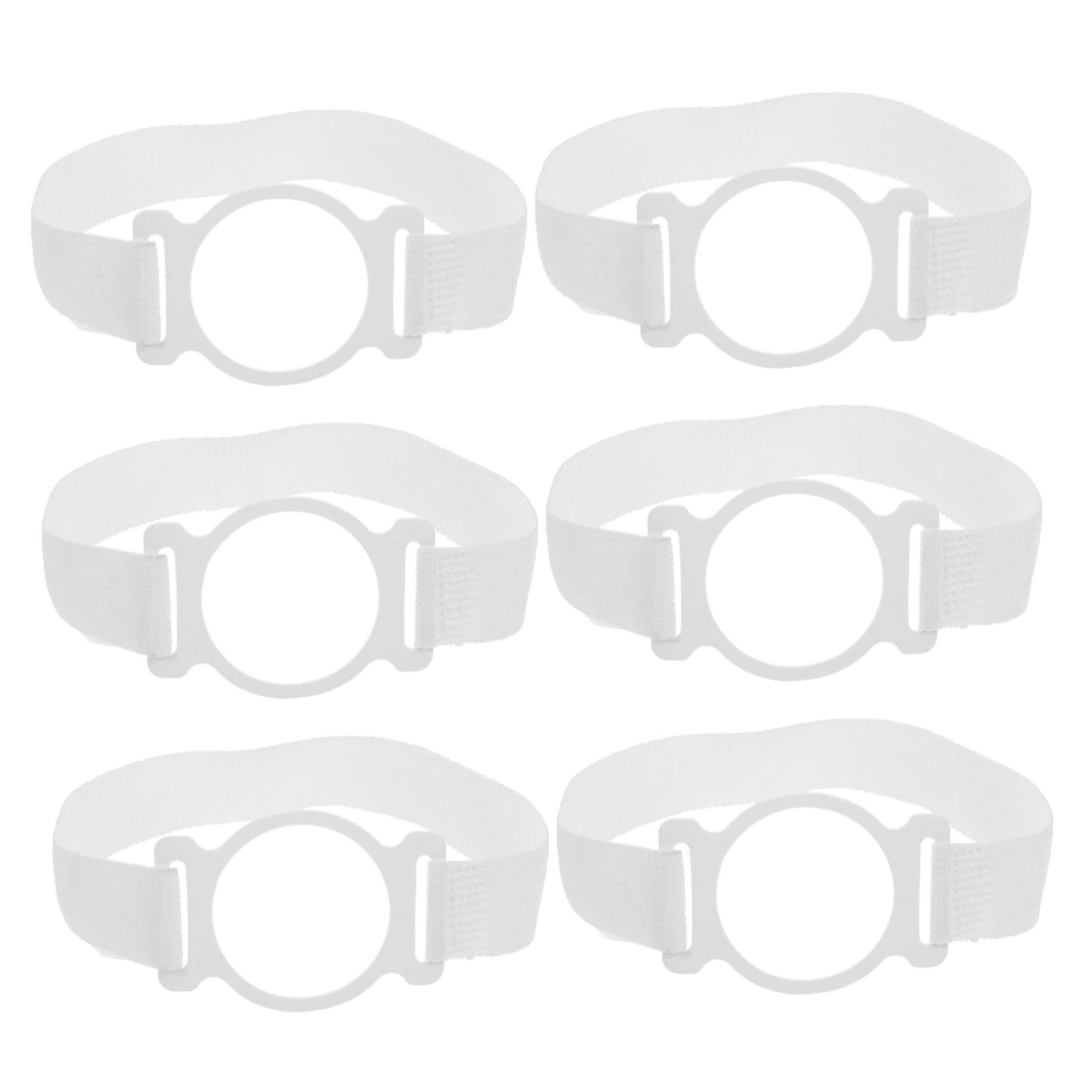 TOVINANNA 6pcs Moxibustion Elastic Band Cone Holder Stand Wear- Moxa Belt Portable Moxa Fixator Household Moxa Belt Portable Moxa Bands Moxa Belt Nylon Massage White Bracket