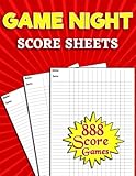 Game Night Score Pads: 130 Large Score Keeping Journal Notebook | Simple Gaming Log For Many Family Games | Blank Score Sheets Allow You To Determine Players, Rounds, Layout and Tracking