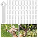 moonoom 100 Pcs Deer Urine Wick, White Hunting Scent Buck Attractant,Doe Pee Wick Rut Scent Buck Lur