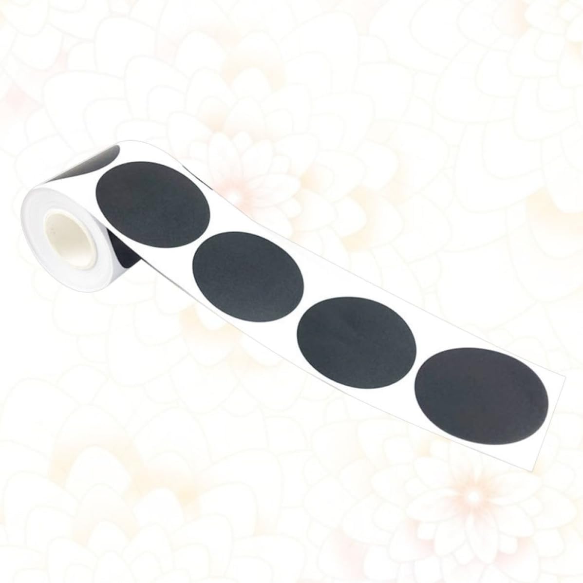 Black Round Self Adhesive Classification Labels for Seasoning Bottles