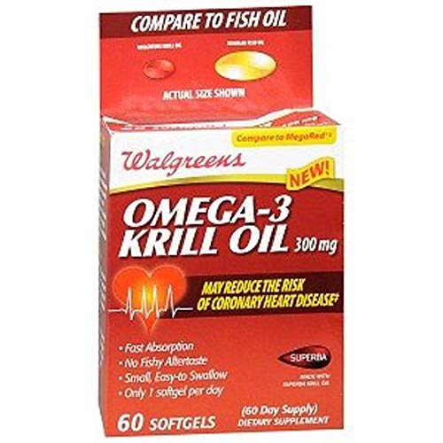 Walgreens Omega3 Krill Oil 300mg Softgels 60 ea Amazon.in
