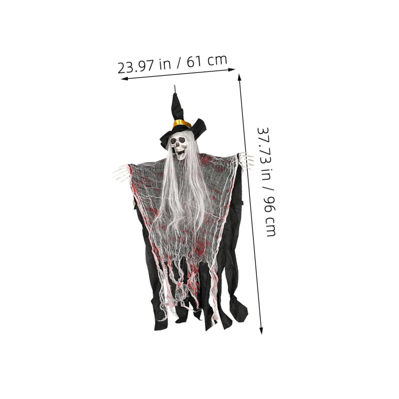 UKCOCO 2pezzi Decorazioni Appese per Halloween Design Realistico Ambientazione Casa Spettrale per Esterno Interno 135